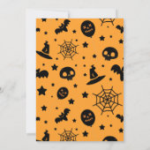 イエローブスプクトカキュラーハロウィーン誕生日パーティー 招待状 (裏面)