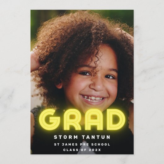 イエローブライトフォトグラードスクール 案内状 (正面)