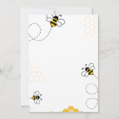 イエローブライドトゥビー ブライダルシャワー 招待状 (裏面)