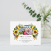 イエローブラウンサンフラワーズフォトハウスニューアドレス ポストカード (スタンド正面)