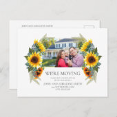 イエローブラウンサンフラワーズフォトハウスニューアドレス ポストカード (正面/裏面)