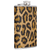 イエローブラウンブラックレオパードアニマルプリント フラスク (右)