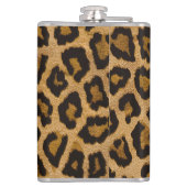 イエローブラウンブラックレオパードアニマルプリント フラスク (裏面)