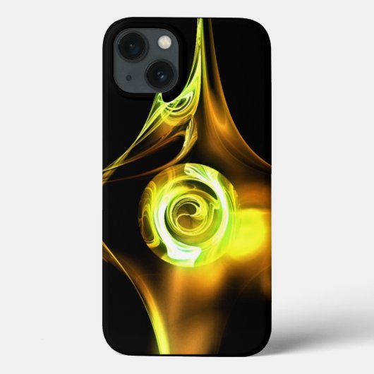 イエローブラウン白フラクタルローズ Case-Mate iPhoneケース (裏面)