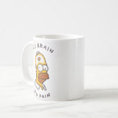 イエローブラックおもしろい引用文漫画 コーヒーマグカップ (正面左)