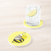 イエローブラックのまわりに(昆虫)マルハナバチ虫バズ コースター (側面)