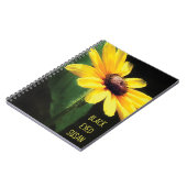 イエローブラックアイドスーザン写真 ノートブック (左側)