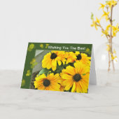 イエローブラックアイドスーザン開花 カード (黄色い花)