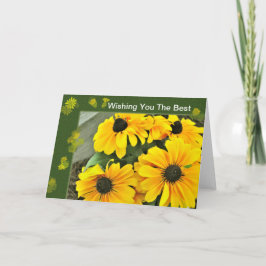 イエローブラックアイドスーザン開花 カード
