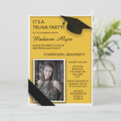 イエローブラックカレッジのトランクパーティードームのシャワー写真 招待状 (スタンド正面)