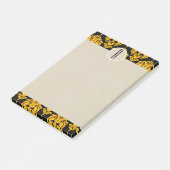 イエローブラックグラムダマスククラフトモノグラムイニシャル ポストイット (アングル)
