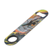 イエローブラックシルバーオレンジボトルオープナー スピード栓抜き (正面アングル)