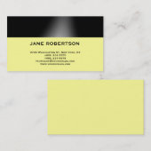 イエローブラックシンプルビジネスカード 名刺 (正面/裏面)