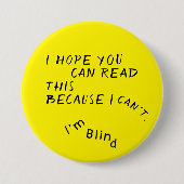 イエローブラックジョークアイドクターボタン 缶バッジ (正面)