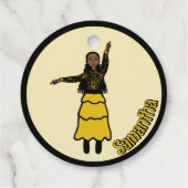 イエローブラックティアド・ダンサー#1 フェイバータグ (裏面)