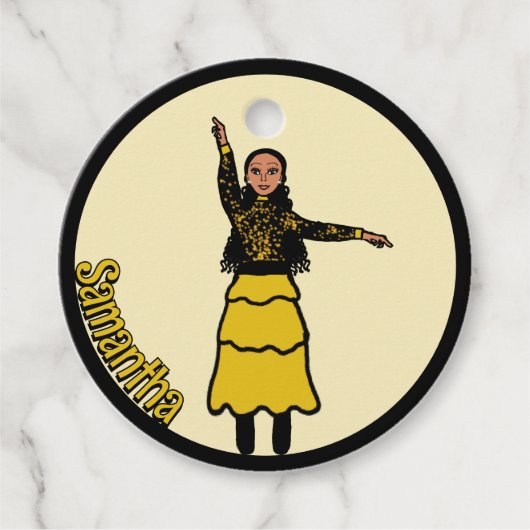 イエローブラックティアド・ダンサー#2 フェイバータグ (正面)