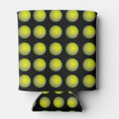 イエローブラックテニスボールパターン 缶クーラー (裏面)