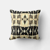 イエローブラックトープ大地中海のモザイク クッション (裏面)