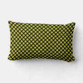 イエローブラックハッピーアロバービーズ ランバークッション (裏面)