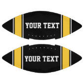 イエローブラックフットボールスポーツジャージーカスタム文字 アメリカンフットボール (パネル)