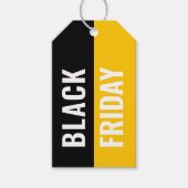 イエローブラックフライデーセール服価つる格ラベル ギフトタグ (正面)