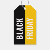 イエローブラックフライデーセール服価つる格ラベル ギフトタグ (裏面)