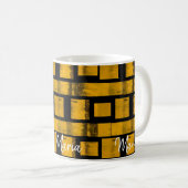 イエローブラックマグカップ コーヒーマグカップ (正面右)