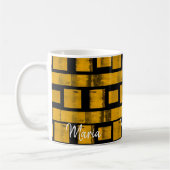 イエローブラックマグカップ コーヒーマグカップ (左)