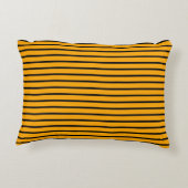 イエローブラックレトロストライプパターン アクセントクッション (裏面)
