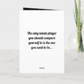 イエローブラック、テニスカシンプルスタブルカード カード (裏面)