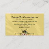 イエローブラッシュハーツ フローラル養蜂場のハチミツ 名刺 (裏面)