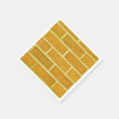 イエローブリックロードきらびやかな誕生日パーティー スタンダードカクテルナプキン (角)