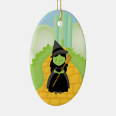 イエローブリックロードクリスマスオーナメントに魔女 セラミックオーナメント (右)