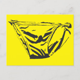 イエローブリーフポストカード ポストカード