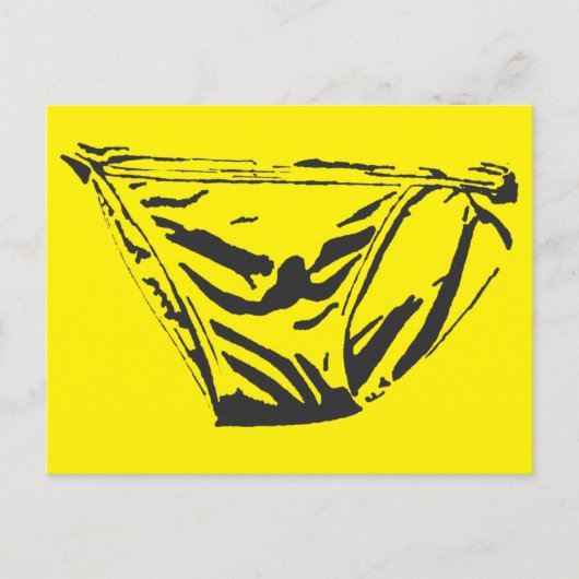 イエローブリーフポストカード ポストカード (正面)