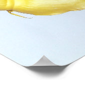 イエローブルグマンシア – エンジェルズトランペットの花 ポスター (角)