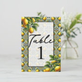 イエローブルーカプリレモンテ地中海のーブル番号 招待状 (スタンド正面)