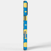 イエローブルーシックレトロ水玉模様シームレスパターン Case-Mate iPhoneケース (裏面 / 右)