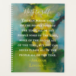 イエローブルースグリーンインク プランナー手帳