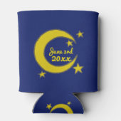 イエローブルーナイトスカイクレセントムーンスターズプロム 缶クーラー (裏面)