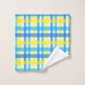 イエローブルーバスルーム用タオルセット バスタオルセット (ウォッシュタオル)