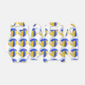 イエローブルーバレーボール誕生日パーティー フェイバーボックス (折り畳みなし)