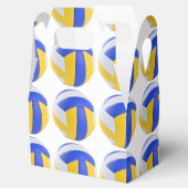 イエローブルーバレーボール誕生日パーティー フェイバーボックス (オープン)