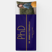 イエローブルーフォトPhD卒業 横断幕 (縦)