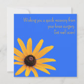 イエローブルーフローラ膝の手術が良いカード (正面)