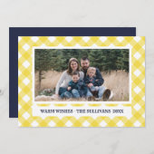 イエローブループレイド | 素朴 | カスタム シーズンカード (正面/裏面)