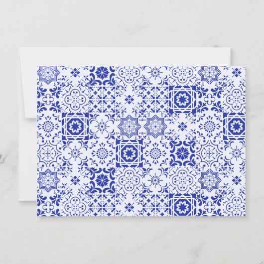 イエローブルーメインスクイーズブライダルシャワーアドバイスカード 招待状 (裏面)