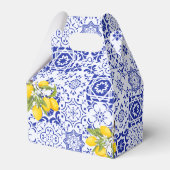 イエローブルーレモンメインスクイーズブライダルシャワー フェイバーボックス (裏面サイド)