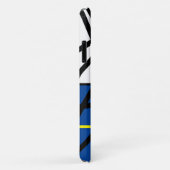 イエローブルー抽象芸術アートiPhone 11ケース Case-Mate iPhoneケース (裏面/右)