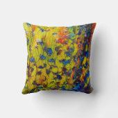 イエローブルー抽象芸術園 クッション (裏面)